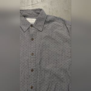 Your Neighbors Gray Button-Up Shirt, Medium